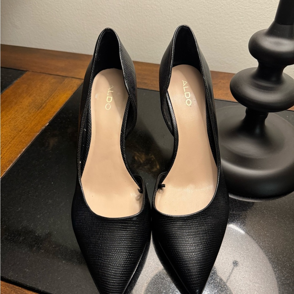 ! ALDO heels Women's Pumps - Black - Size 8 - - Picture 2 of 8